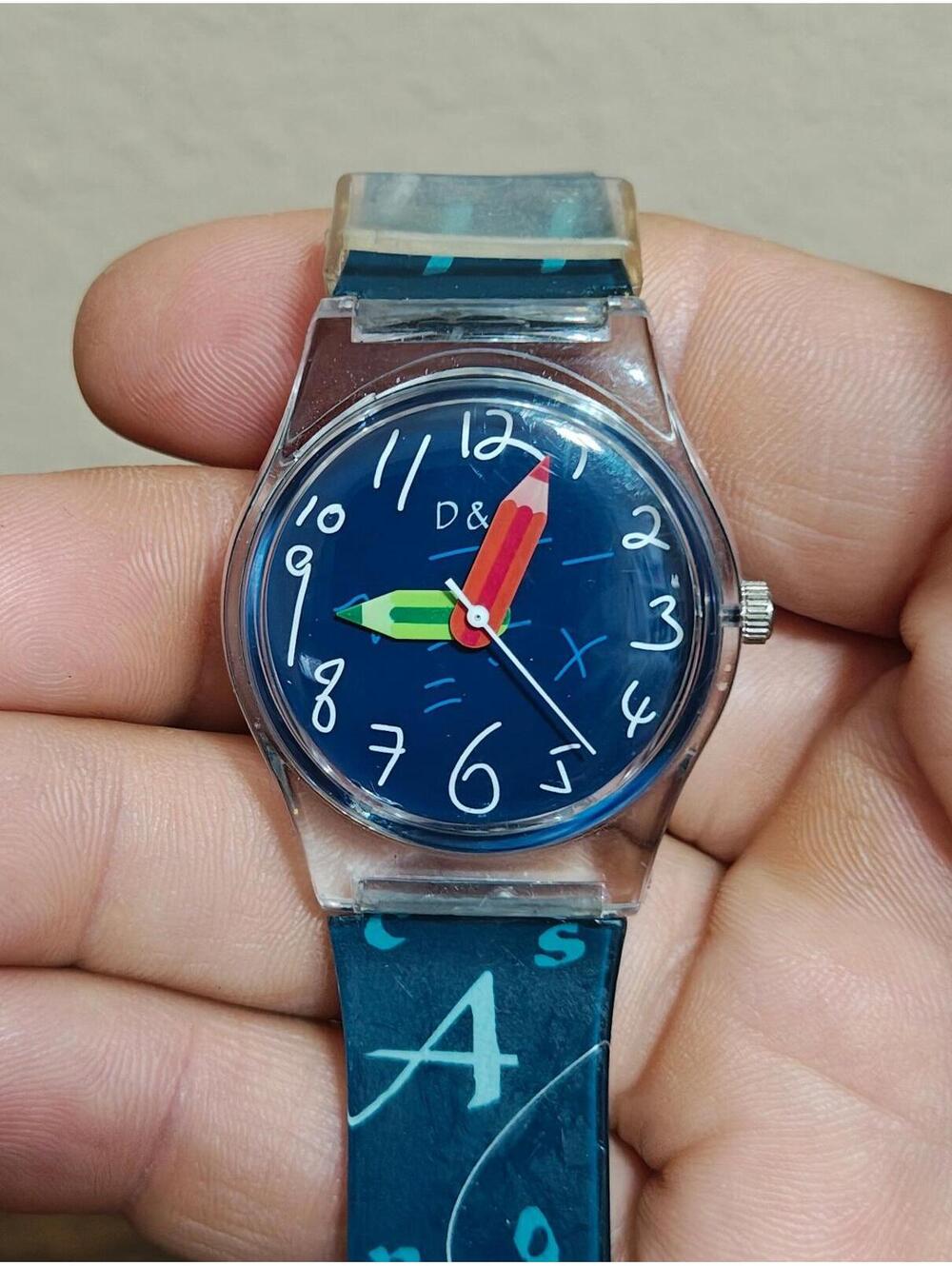 D & S Imports Unisex Teacher Watch With Blue Dial